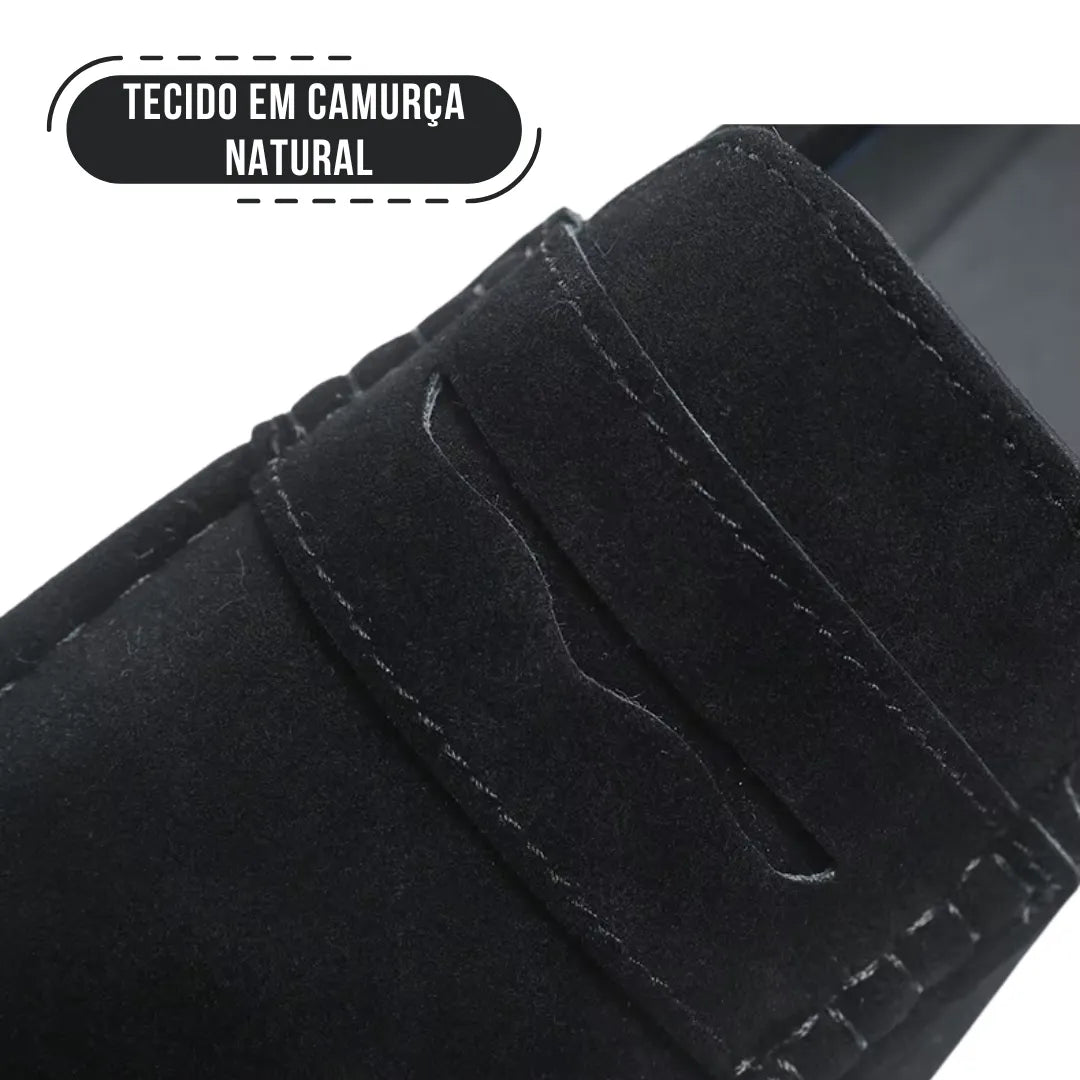 Mocassim Masculino de Camurça Allegante - Alleganza