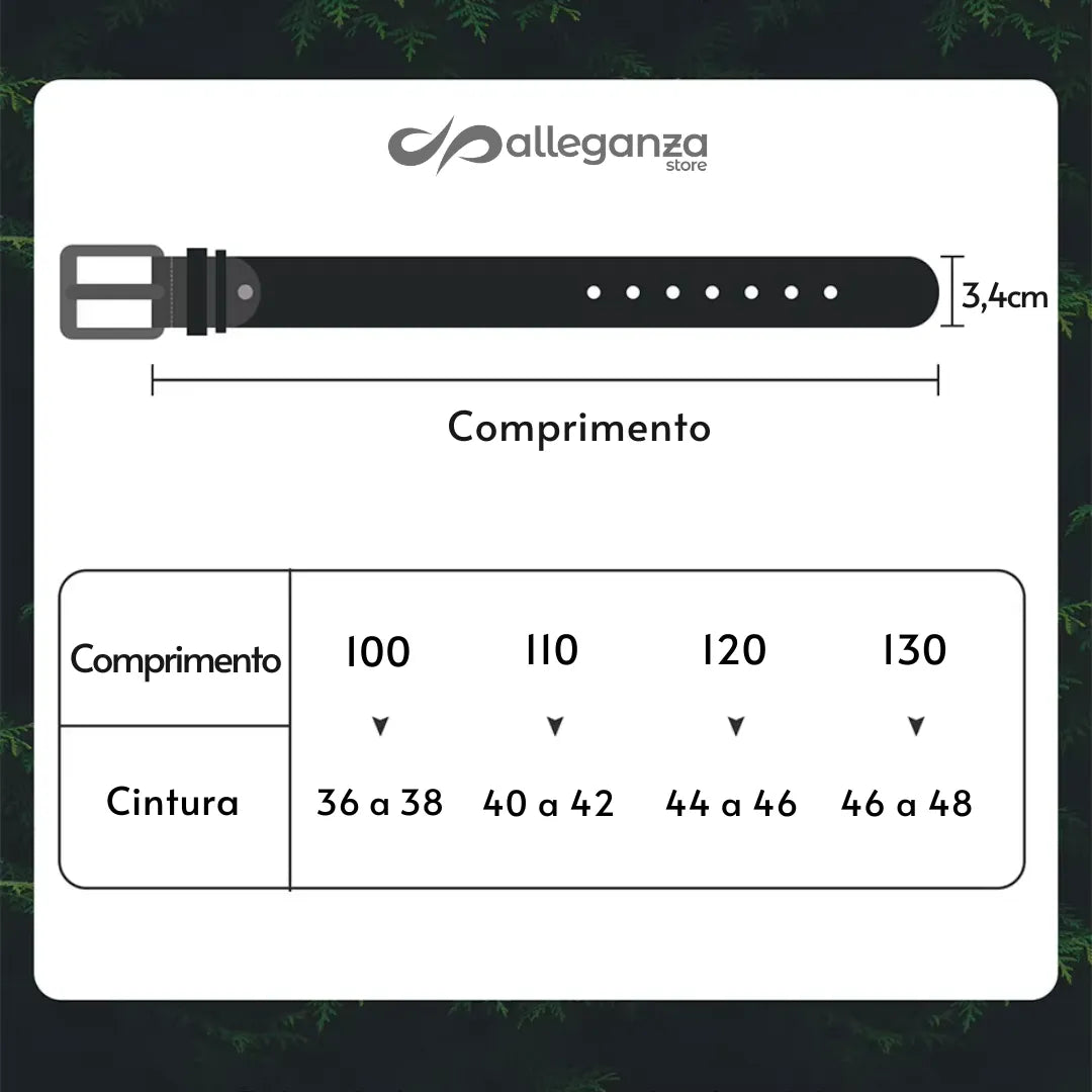 Cinto Masculino Elástico de Lona | Basicalle Men - Alleganza