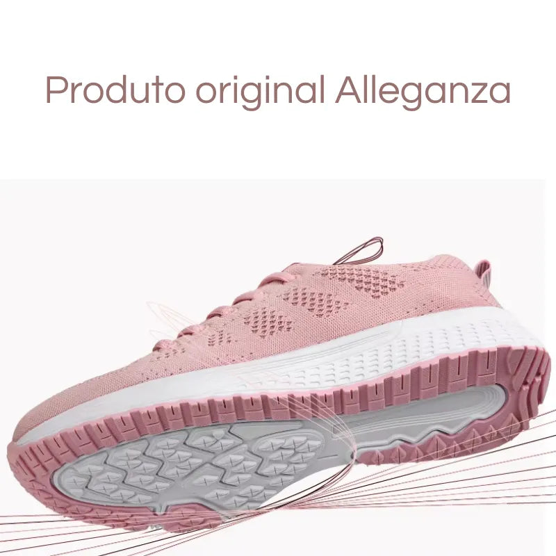 Tênis Ortopédico Respirável de Caminhada e Corrida | QuickDry | Basicalle Comfort