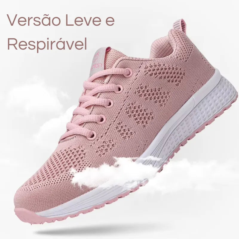 Tênis Ortopédico Respirável de Caminhada e Corrida | QuickDry | Basicalle Comfort